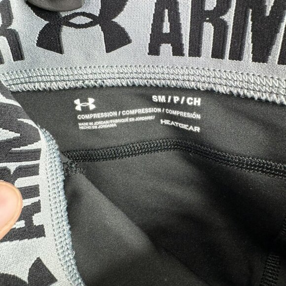 Under Armour Womens HeatGear Compression‎ Leggings Black/Pink Size S - Picture 3 of 4